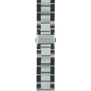 Curea Smartwatch Withings Metal 3in1 Wristband 20mm pentru Scanwatch 42mm, Scanwatch Horizon, Steel HR 40mm, Steel HR Sport (Argintiu) imagine