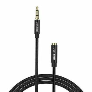 Cablu prelungitor audio Vention BHCBH, TRRS 3, 5 mm tata la 3, 5 mm mama 2 m (Negru) imagine