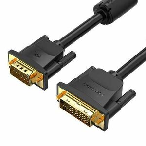 Cablu DVI(24+5) la VGA 3m Vention EACBI, Negru imagine