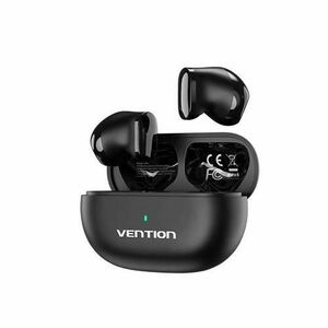 Casti True Wireless Vention, utilizare smartphone, Bluetooth 5.3, microfon pe casca, USB type-C, acumulator charging case 250mAh, Negru imagine