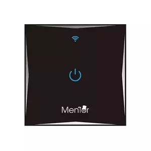 Intrerupator cap scara Smart WiFi Mentor ES046 150W 2.4GHz touch cu nul, sticla securizata imagine