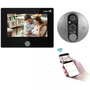 Vizor Sonerie Video Smart Mentor SYKT012 WiFi cu Monitor, camera IP, senzor de miscare, night vizion imagine