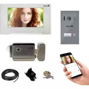 Kit Interfon Video 1 familie wireless WiFi IP65 2MP 7 inch Color 3in1 4 fire Mentor SYKT024 imagine