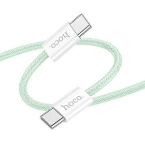 Cablu de date si incarcare HOCO X104, USB-C - USB-C, 60W, 2m (Verde) imagine
