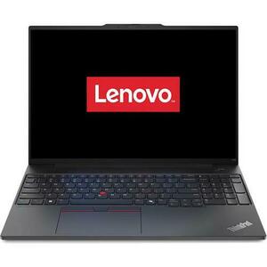 Laptop Lenovo ThinkPad E16 Gen 2 (Procesor AMD Ryzen™ 5 7535HS (16M Cache, up to 4.55 GHz), 16inch WUXGA, 32GB DDR5, 1TB SSD, AMD Radeon 660M Graphics, Negru) imagine