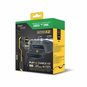 Kit Steel Play Play & Charge, 2x Baterii 1000 mAh si Cablu incarcare 3 m, Pentru Xbox One imagine