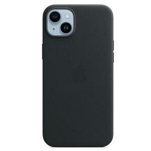 Protectie Spate Apple Leather pentru Apple iPhone 14 Plus, Magsafe (Negru) imagine