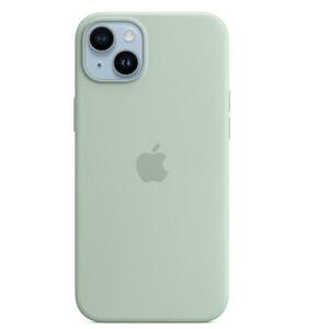 Protectie Spate Apple Silicone pentru Apple iPhone 14 Plus, Magsafe (Verde) imagine