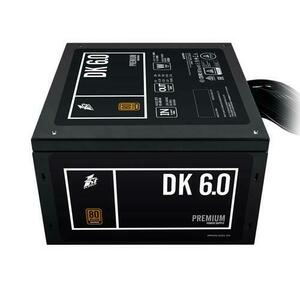 Sursa 1stPlayer PS-600AX DK Premium, 600 W, 1x120 mm, 80+ Bronze, PFC activ, ATX (Negru) imagine