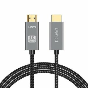 Cablu video TECH-PROTECT UltraBoost, HDMI 2.1 tata - HDMI 2.1 tata, 8K, 60Hz, 2m, Negru imagine