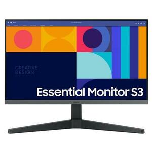 Monitor IPS LED Samsung Essential 24inch S33GC, Full HD (1920 x 1080), HDMI, DisplayPort, 100 HZ, 4 ms (Negru) imagine