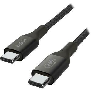 Cablu de date Belkin BOOST CHARGE CAB015bt2MBK, 240W, USB Type-C la USB Type-C, 2m (Negru) imagine