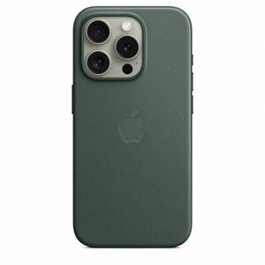 Husa de protectie FineWoven Case with MagSafe pentru iPhone 15 Pro, Evergreen imagine