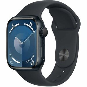 Apple Watch 9, GPS, Carcasa Midnight Aluminium 41mm, Midnight Sport Band - M/L imagine