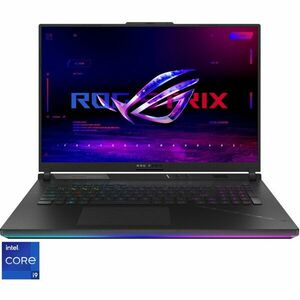 Laptop ASUS Gaming 18'' ROG Strix SCAR 18 G834JZR, 2.5K Mini LED 240Hz G-Sync, Procesor Intel® Core™ i9 14900HX (36M Cache, up to 5.80 GHz), 64GB DDR5, 1TB SSD, GeForce RTX 4080 12GB, Win 11 Pro, Off Black imagine