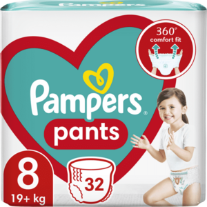 Scutece-chilotel Pampers Pants Jumbo Pack, Marimea 8, 19+ kg, 32 buc imagine