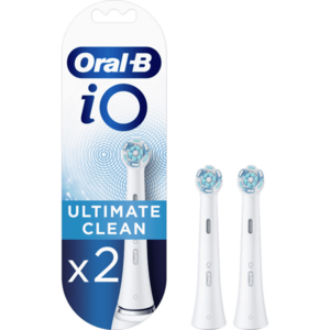 Rezerve periuta de dinti electrica Oral-B iO Ultimate Clean, compatibile doar cu seria iO, 2 buc, Alb imagine