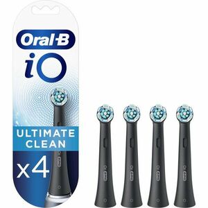 Set 4 rezerve periute dinti Oral-B iO Ultimate Clean , Oral-B, Negru imagine