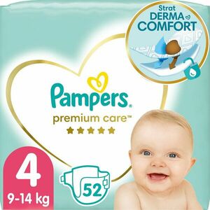 Scutece Pampers Premium Care Value Pack Marimea 4, 9-14 kg, 52 buc imagine