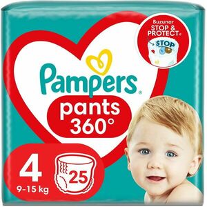 Scutece-chilotel Pampers Pants Carry Pack, Marimea 4, 9-14 kg, 25 buc imagine