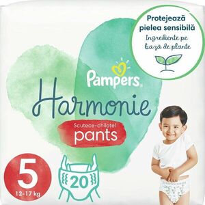 Scutece-chilotel Pampers Harmonie Pants, Marimea 5, 12-17 kg, 20 buc imagine
