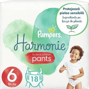 Scutece-chilotel Pampers Harmonie Pants, Marimea 6, 15+ kg, 18 buc imagine