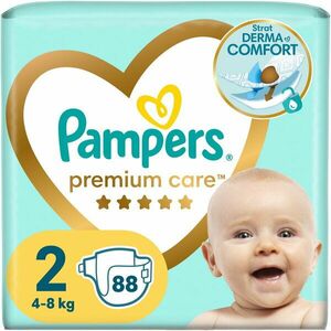 Scutece Pampers Premium Care Jumbo Pack Marimea 2, 4-8 kg, 88 buc imagine