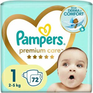 Scutece Pampers Premium Care Marimea 1, 2-5kg, 72 buc imagine