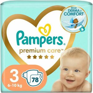 Scutece Pampers Premium Care Jumbo Pack Marimea 3, 6-10 kg, 78 buc imagine