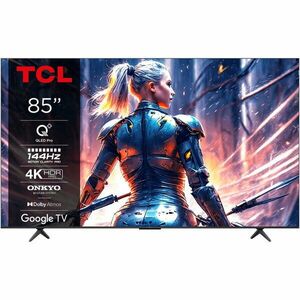Televizor TCL QLED 85T8B, 214 cm, Smart Google TV, 4K Ultra HD, 100Hz, Clasa F (Model 2024) imagine