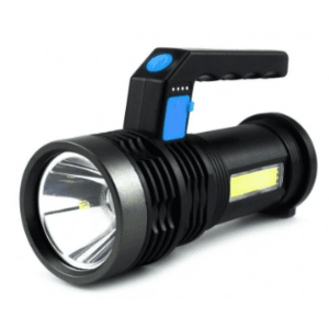 Lanterna cu LED Q LED556 cu 1000 lumeni acumulator integrat lumina laterala COB negru imagine