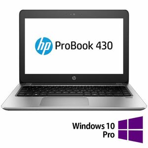 Laptop Refurbished HP ProBook 430 G4, Intel Core i5-7200U 2.50GHz, 8GB DDR4, 128GB SSD, 13.3 Inch, Webcam + Windows 10 Pro imagine