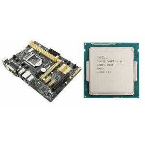 Placa de baza Asus H81M-C, Socket 1150, mATX, Shield, Cooler + Procesor Intel Core i3-4130 3.40GHz, 3 MB Cache imagine