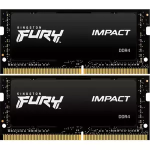 Memorie Notebook Kingston Fury Impact 32GB(2 x 16GB) DDR4 2666Mhz imagine