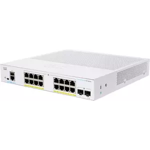 Switch Cisco CBS250-16P-2G cu management cu PoE 16x1000Mbps-RJ45 (16xPoE) + 2xSFP imagine