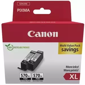 Cartus Inkjet Canon PGI-570BK XL Black Twin Pack imagine