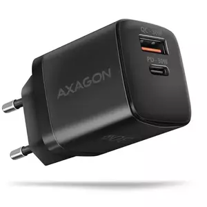 Incarcator Retea Axagon ACU-PQ30 USB Type-A + USB Type-C 30W Black imagine