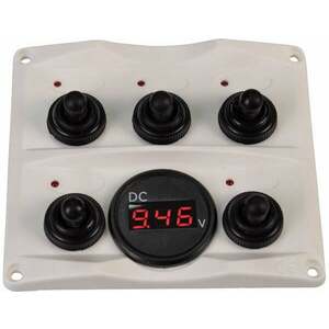 Talamex Switch Panel-Voltmeter 12/24V Antracit Comutator pentru barci imagine