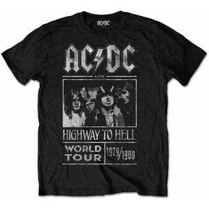 AC/DC Tricou Highway to Hell World Tour 1979/1989 Black 2XL imagine