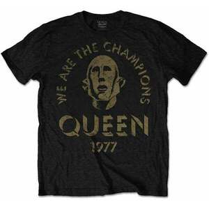 Queen Tricou We Are The Champions Unisex Black 2XL imagine