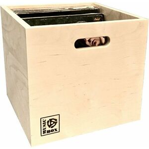 Music Box Designs Birch Plywood LP Storage Box Cutia Cutie pentru înregistrări LP imagine