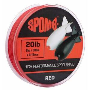 Spomb Braid Red 0, 18 mm 9 kg-20 lbs 300 m Linie împletită imagine