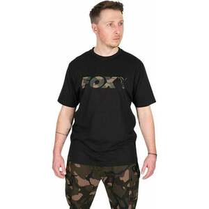 Fox Fishing Tricou Black/Camo Logo T-Shirt - M imagine