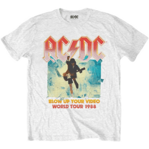 AC/DC Tricou Blow Up Your Video White S imagine