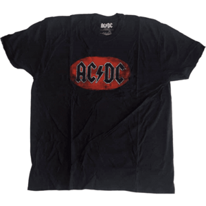 AC/DC Tricou Oval Logo Vintage Black S imagine