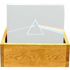 Music Box Designs A Vulgar Display of Vinyl 12" Vinyl Storage Cutie pentru înregistrări LP Oiled Oak imagine
