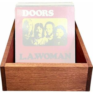 Music Box Designs A Vulgar Display of Vinyl 12" Vinyl Storage Cutie pentru înregistrări LP Rosewood imagine