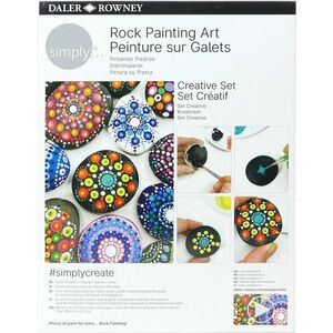 Daler Rowney Simply Rock Painting Art Creative Set Set de vopsele acrilice 10 x 18 ml imagine