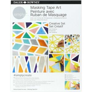 Daler Rowney Simply Masking Tape Art Creative Set Set de vopsele acuarela 8 x 12 ml imagine