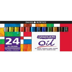 Daler Rowney Graduate Set de vopsele cu ulei 24 x 22 ml imagine